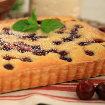 Cherry Blueberry Almond Cream Tart